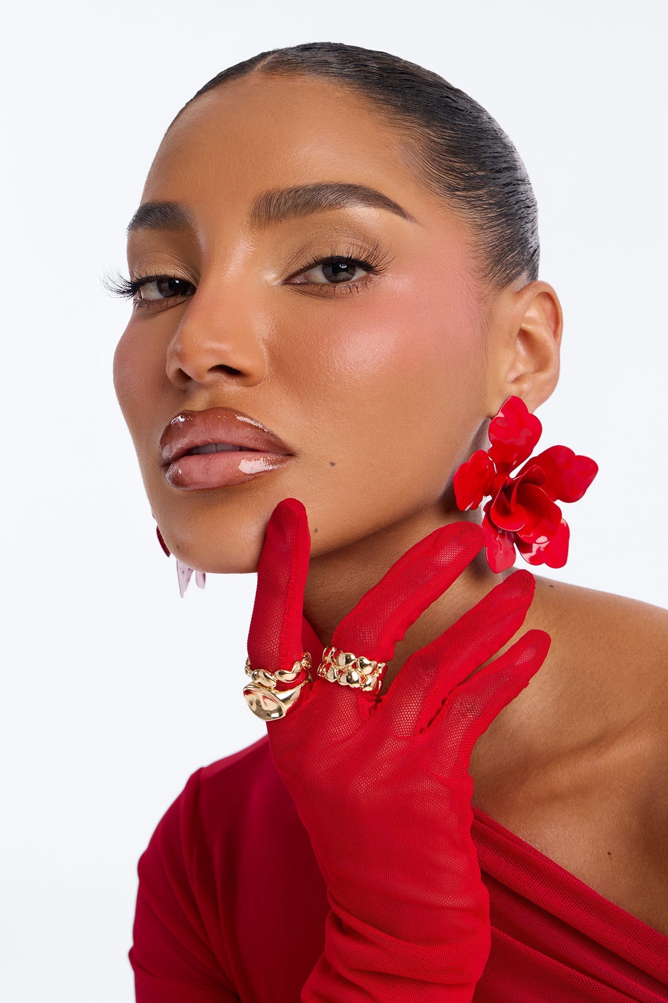 Not So Perfect 3 Piece Ring Set - Gold