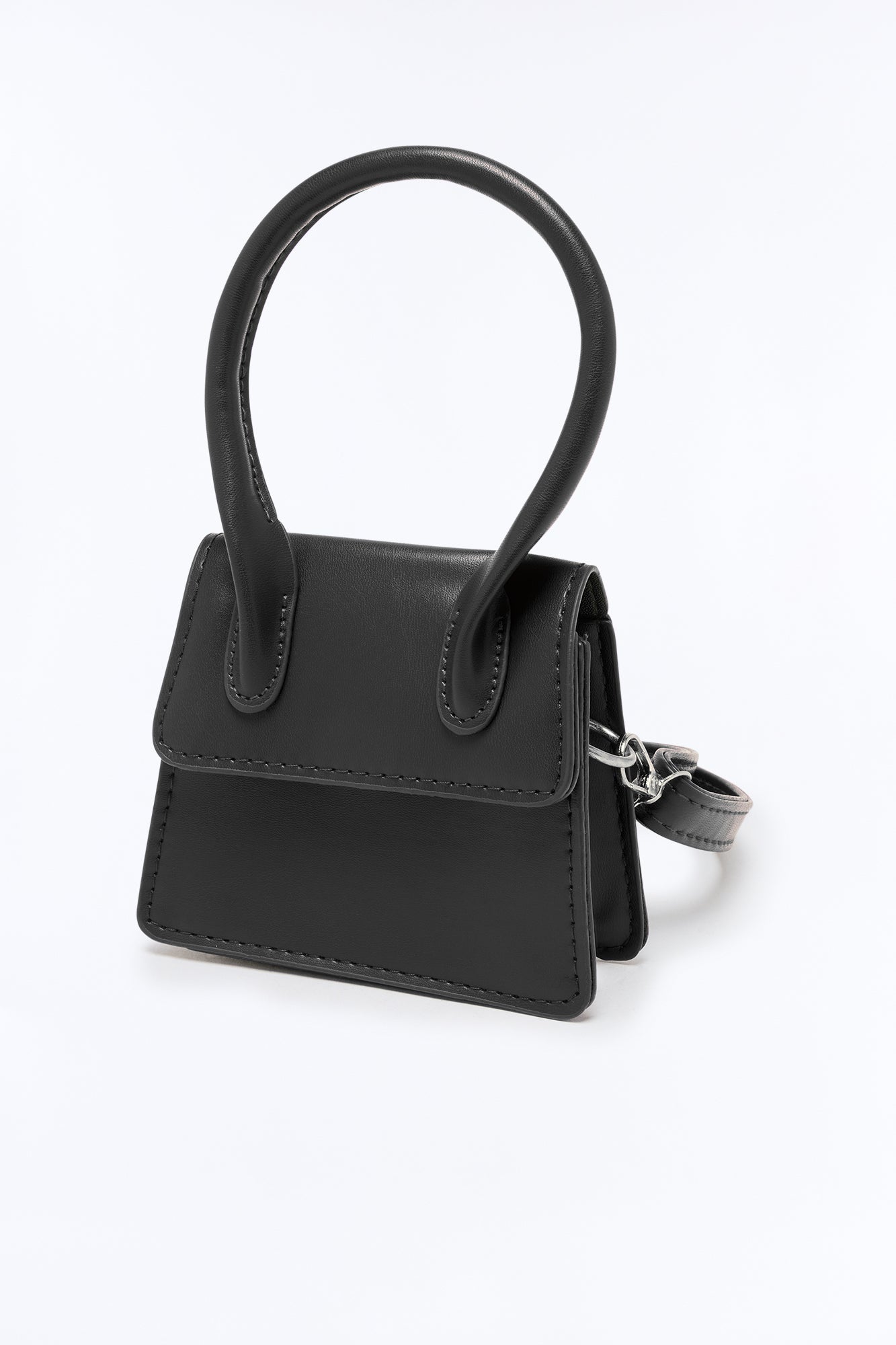 That's A Wrap Faux Leather Belt Bag - Black