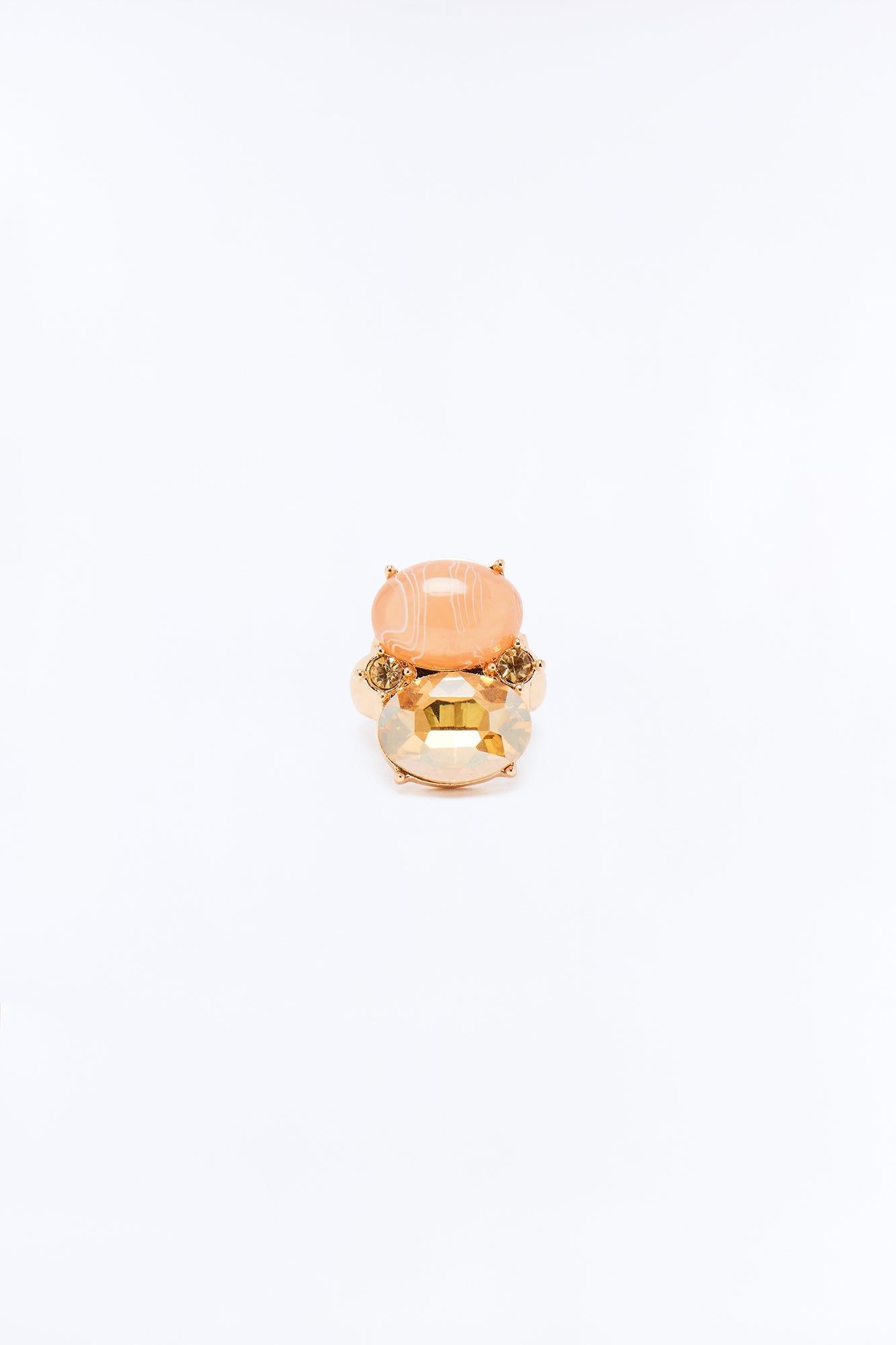 Golden Escape Statement Ring - Gold/combo