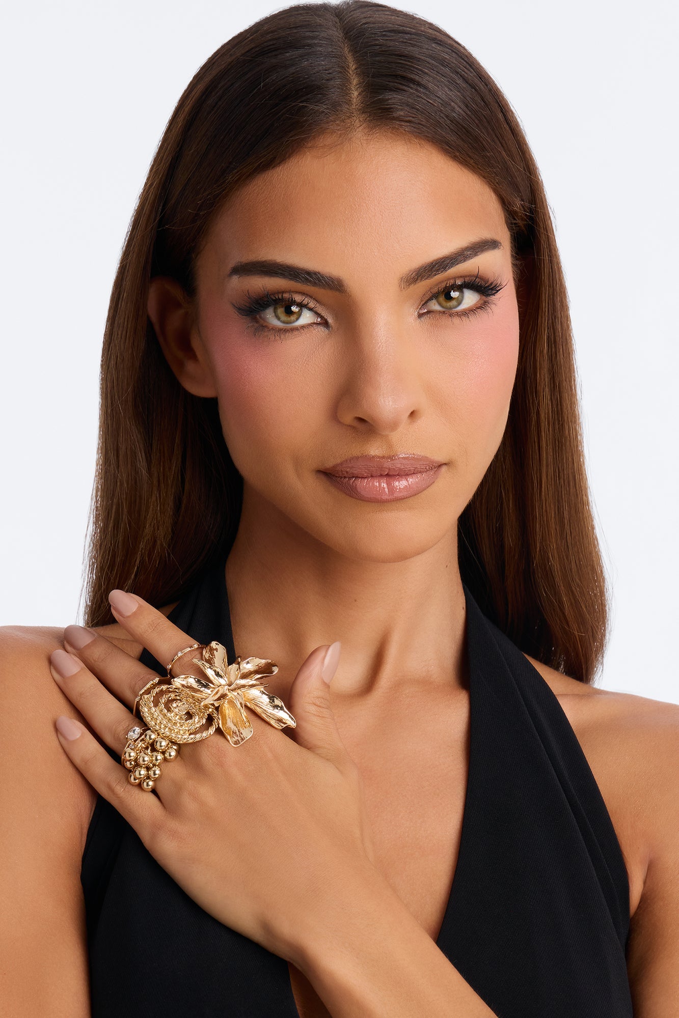 Lucent Dreams 6 Piece Ring Set - Gold