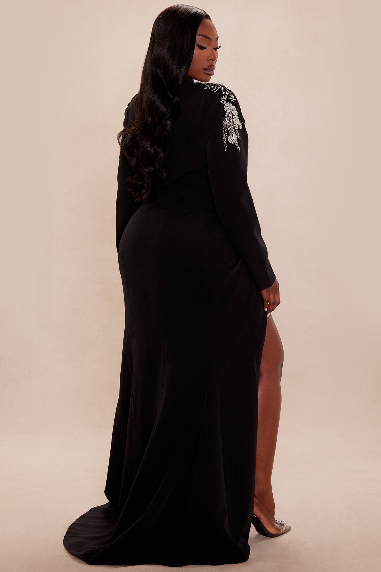 Iconic Blazer Maxi Dress - Black