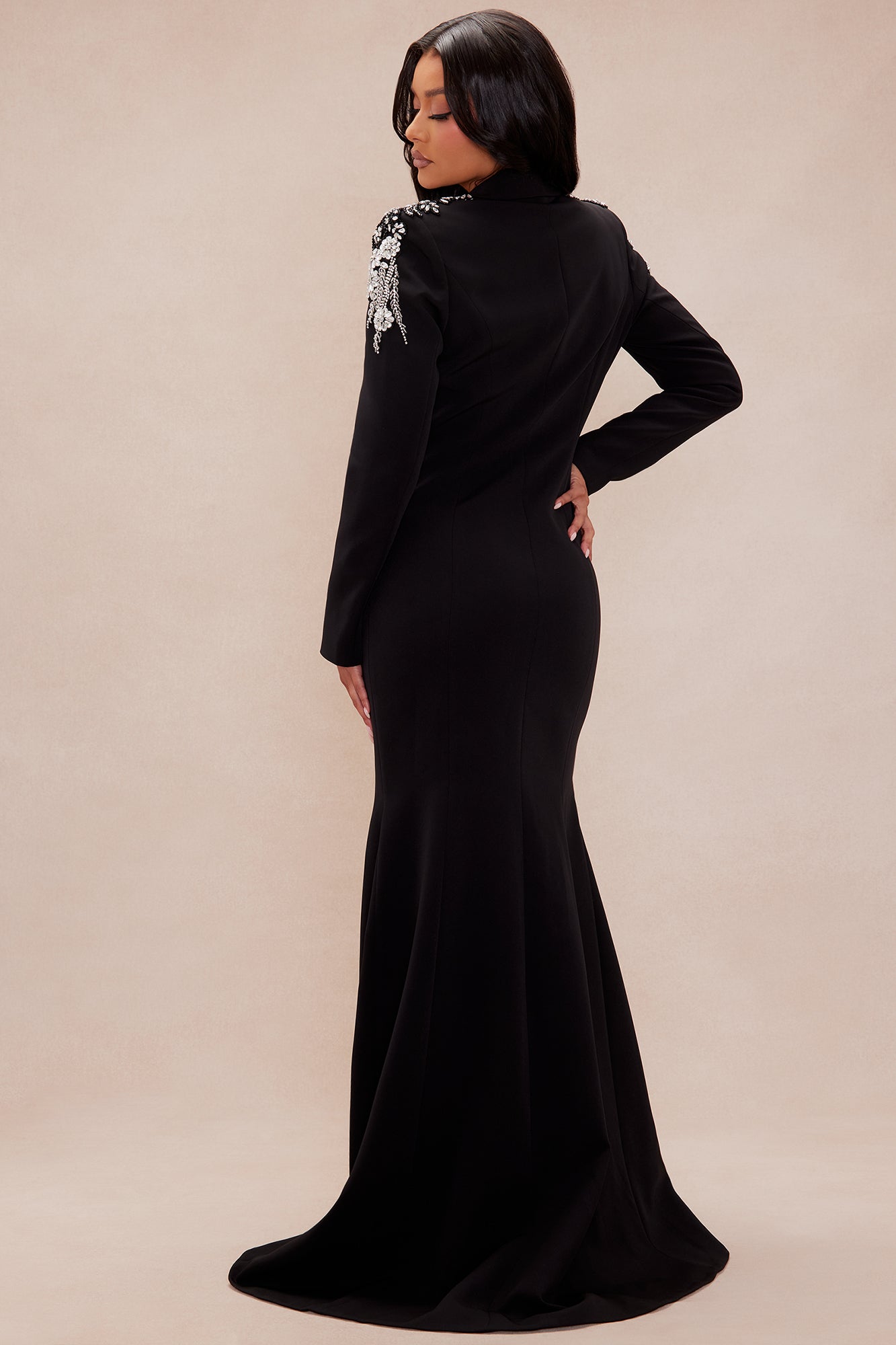 Iconic Blazer Maxi Dress - Black