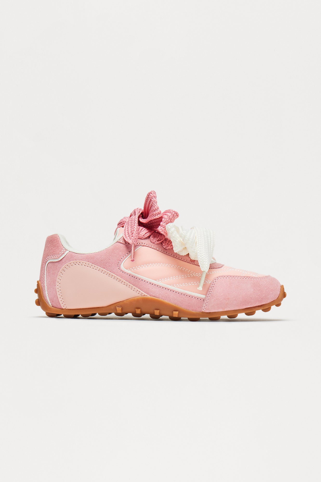 Aria Double Lace Up Sneakers - Pink
